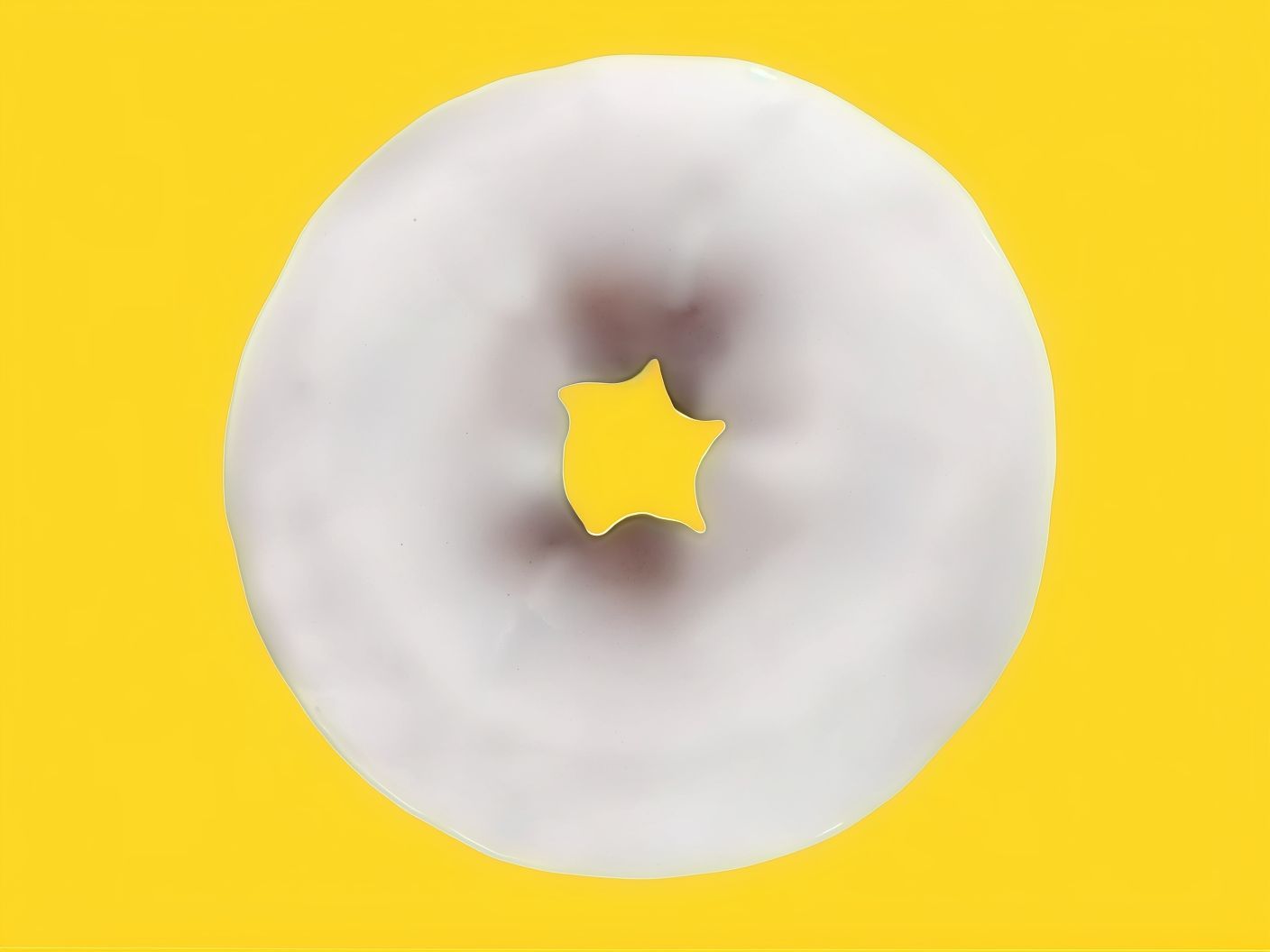 Vanilla Icing Doughnut