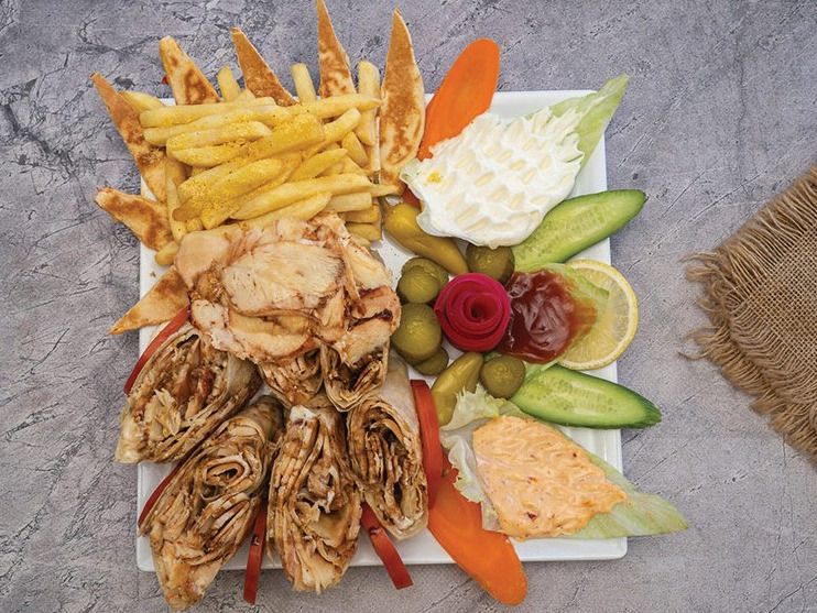 Arabic Chicken Shawerma Meal