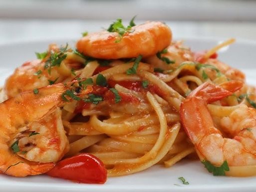 Red Seafood Pasta