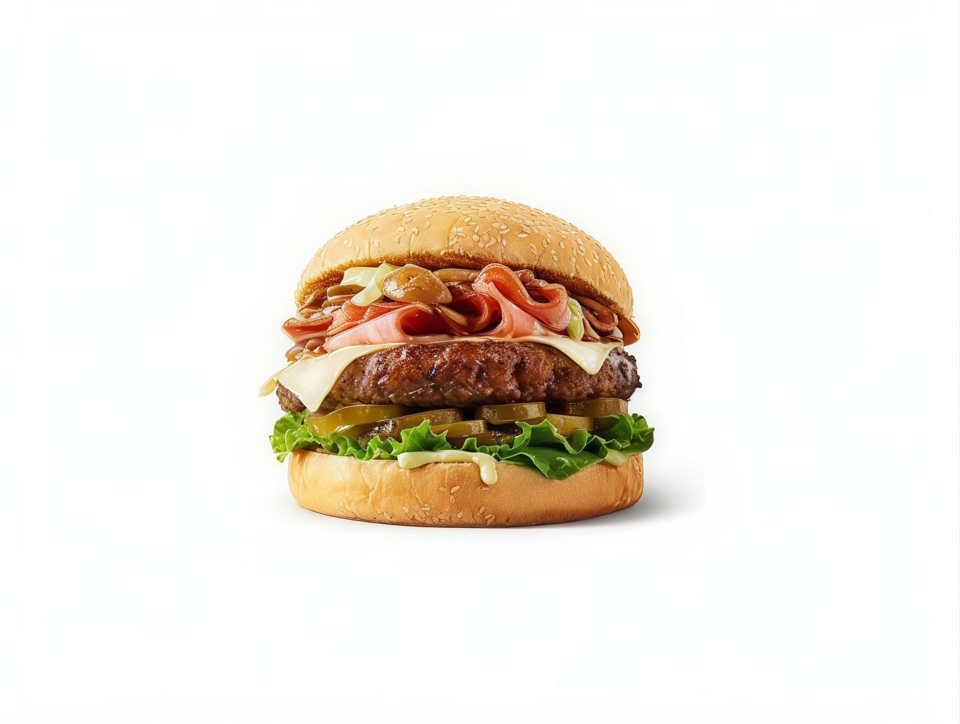 Onion And Cheese Big Burger