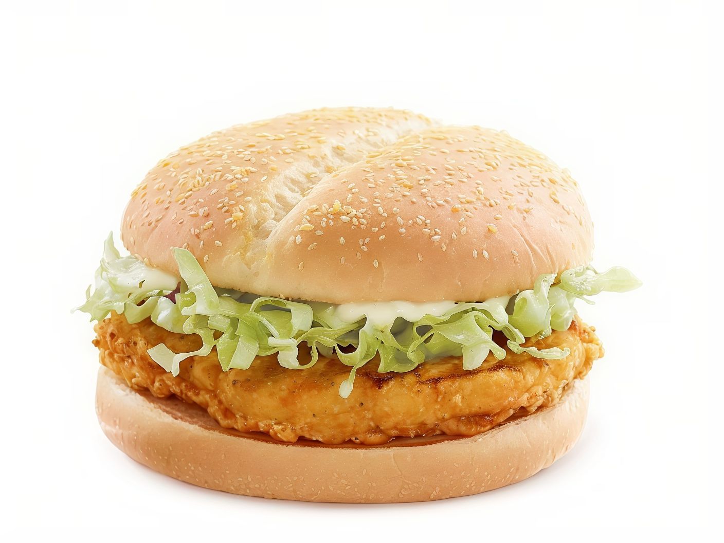 plain chicken burger