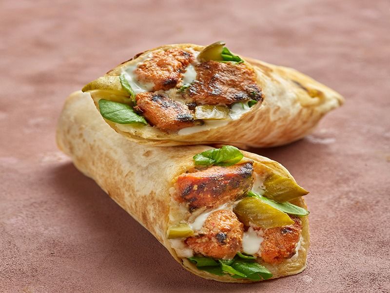 charcoal grilled shish tawook sandwich