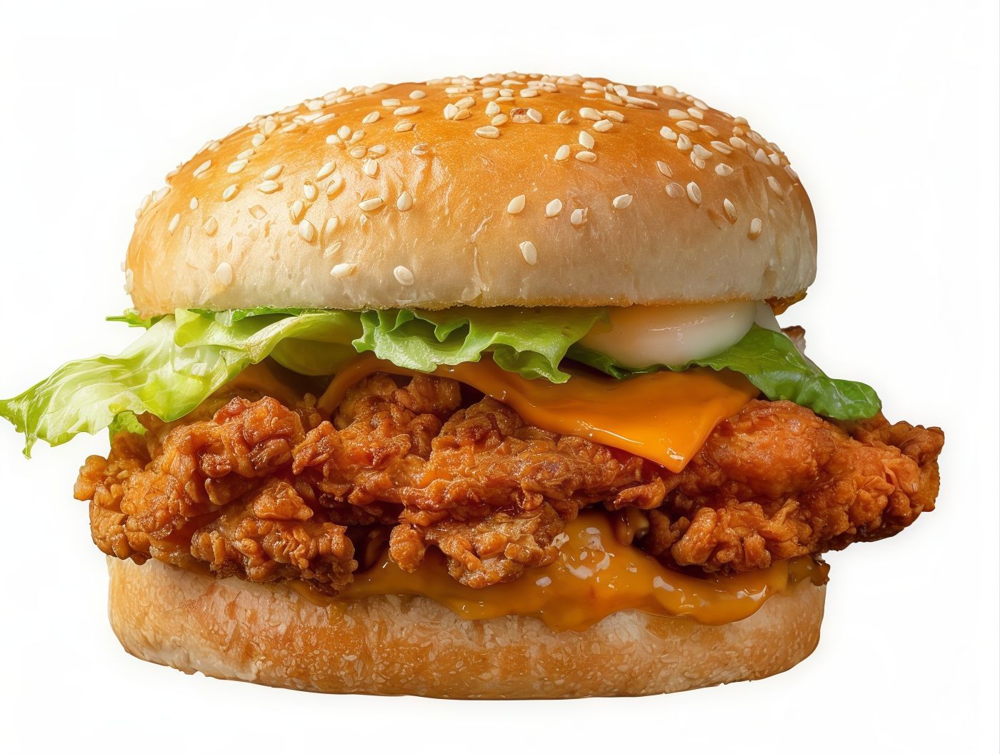 crispy chicken burger