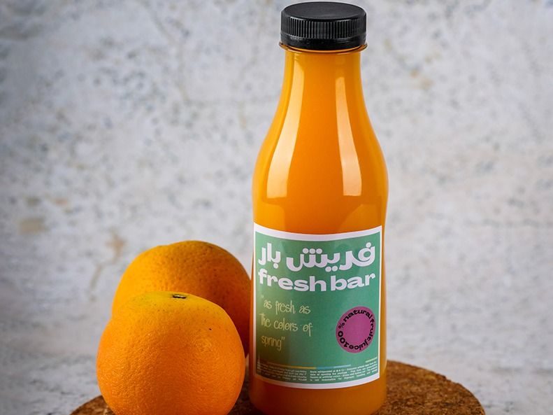 عصير البرتقال الطازج