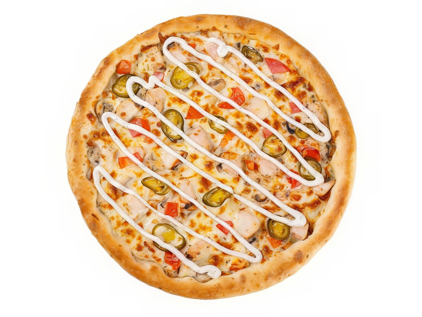 Italian Chicken Ranch Pizza