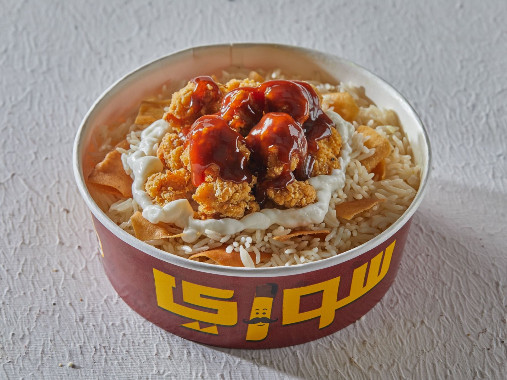 Crispy Chicken Fatteh BBQ Garlic