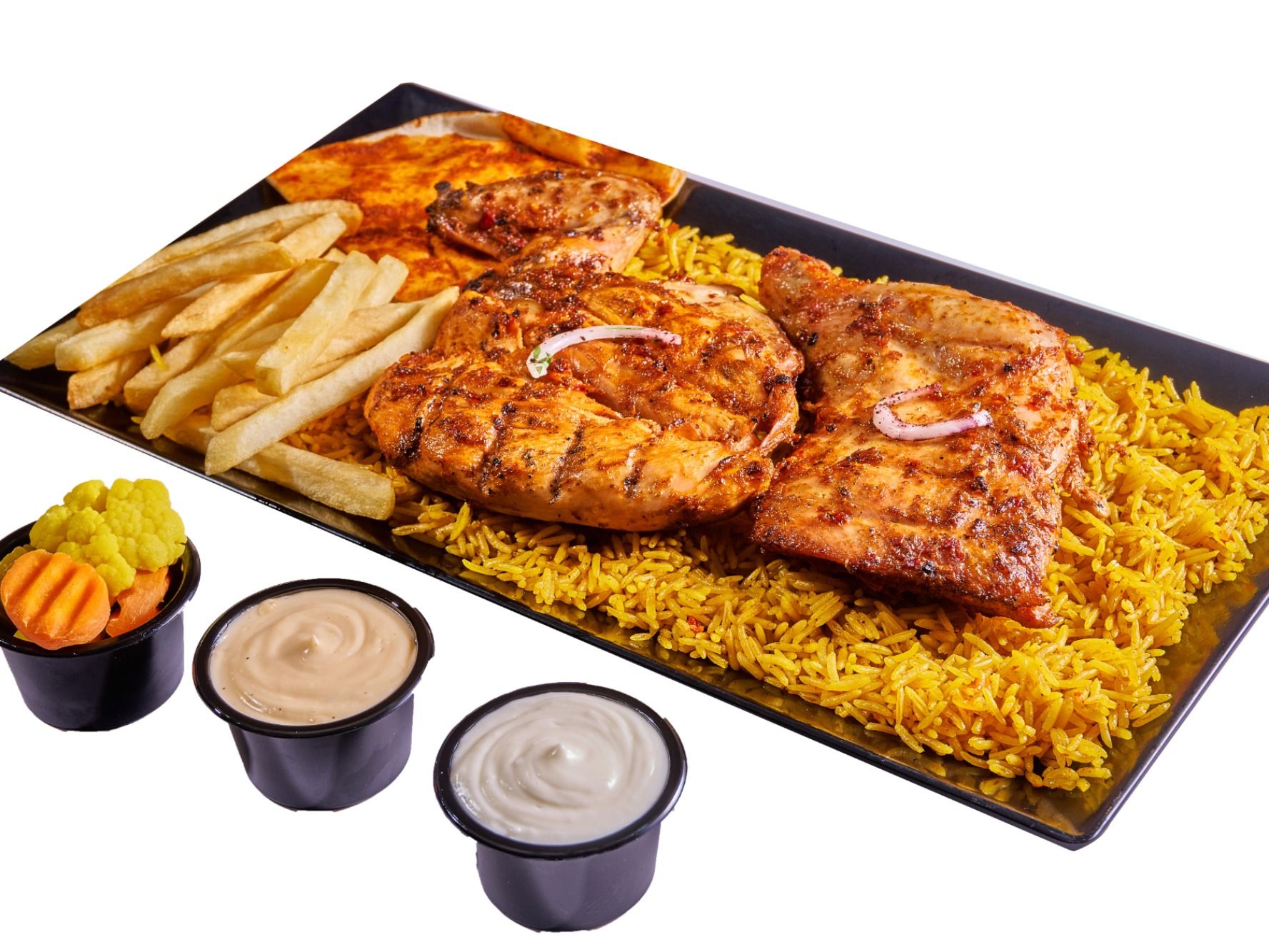 Whole charcoal grilled chicken