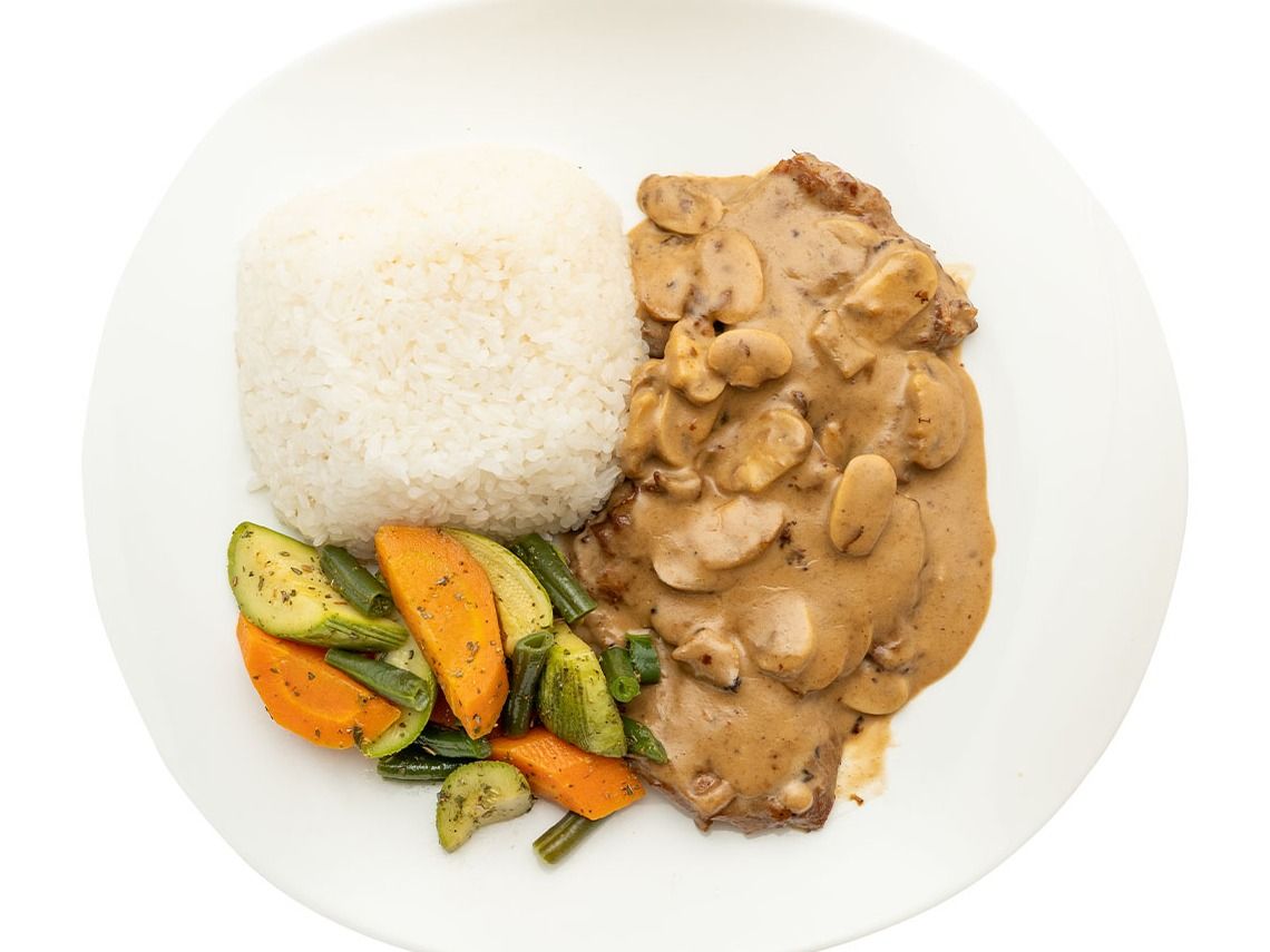 Beef Piccata with Mushroom Meal