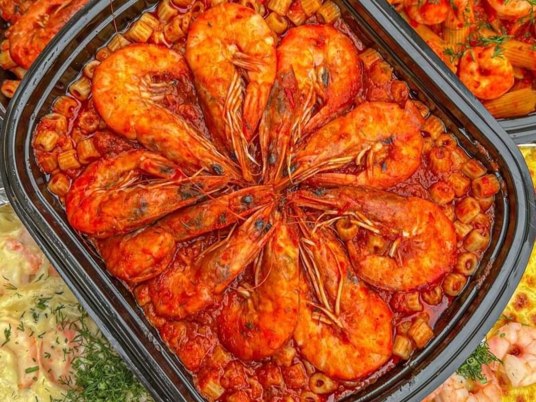 Shrimp Mabkbookah Pasta