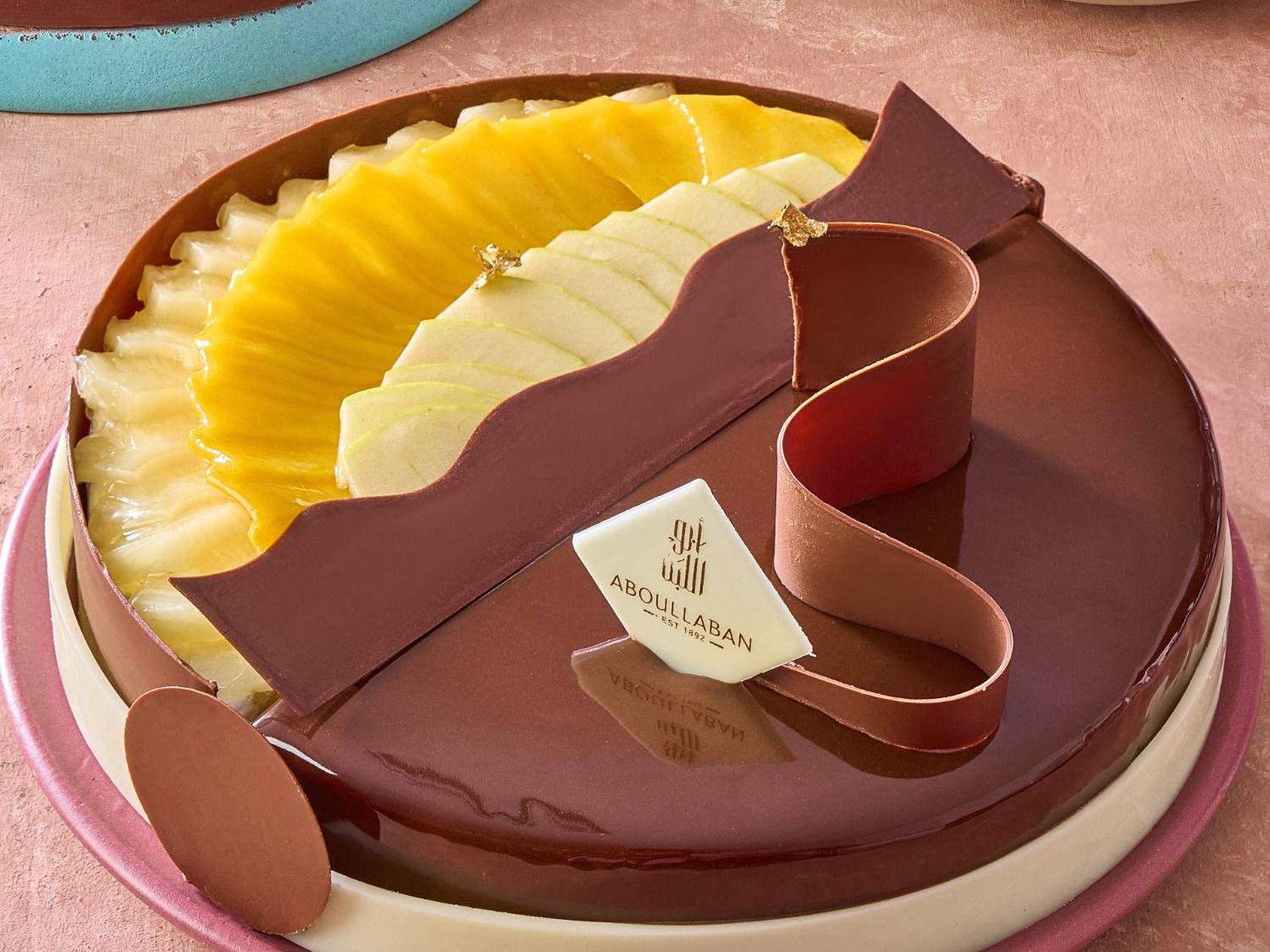 Half Chocolate And Half Fruit Torte