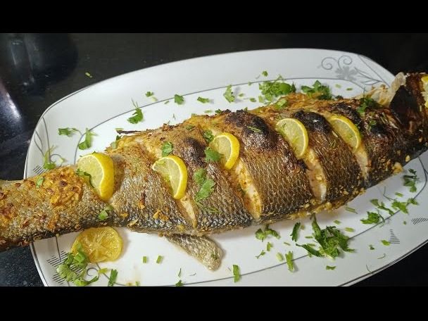 Grilled Sea Bass with Oil and Lemon