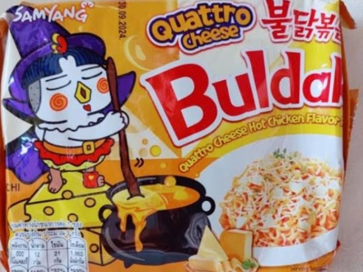 Buldak Quattro Cheese Hot Chicken Flavor Ramen Noodles