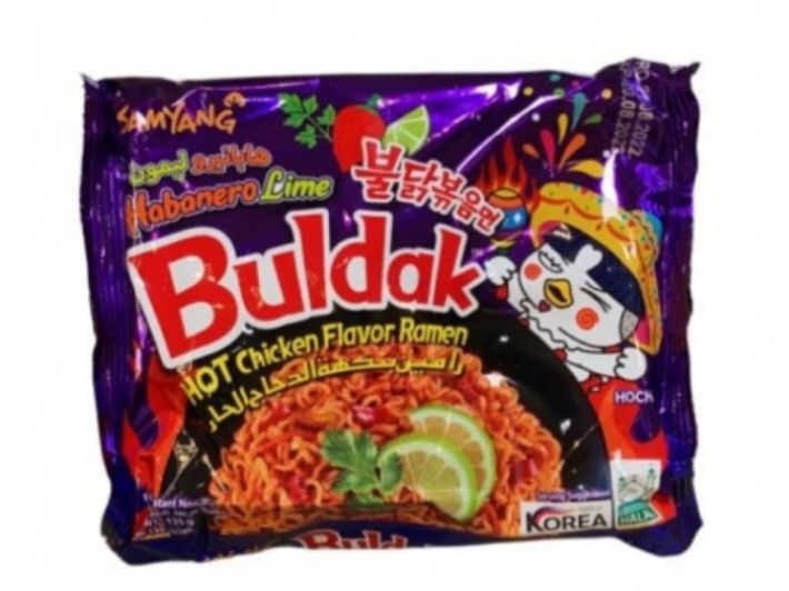 Buldak Habanero Lime Hot Chicken Flavor Ramen Noodles