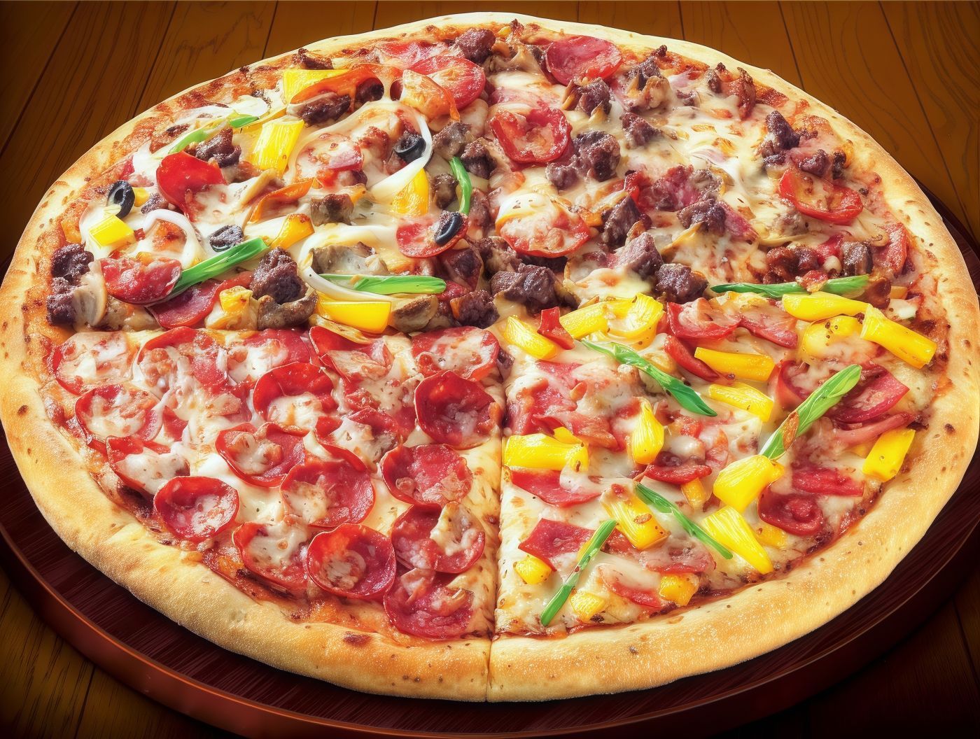 Four Season Meat Pizza Large