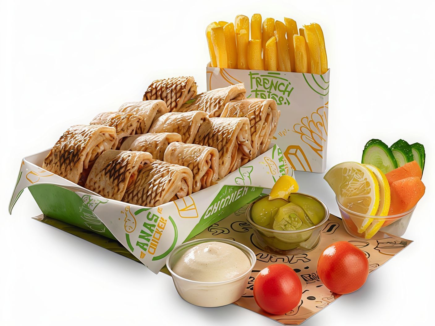 Double Arabic Shawerma Meal