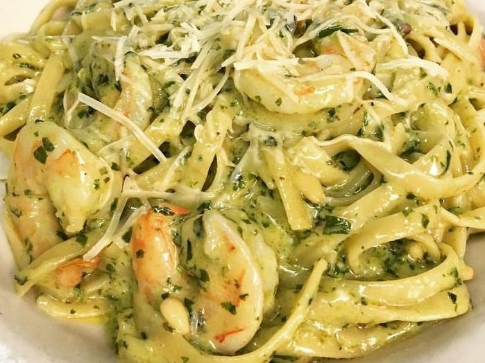 Shrimp Pesto Pasta