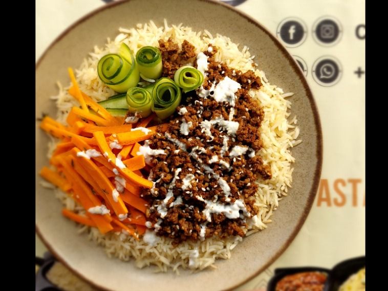 Minced Beef And Rice Bowl