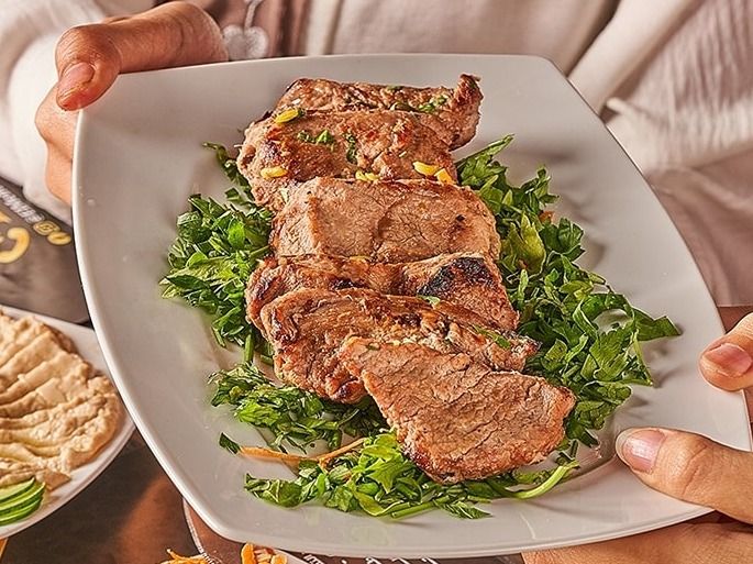 Mixed veal kebab