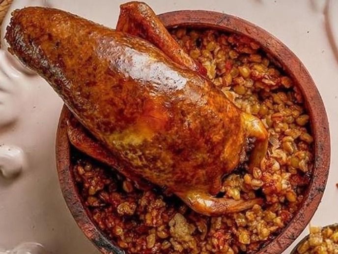 Pigeon Freekeh Tajine