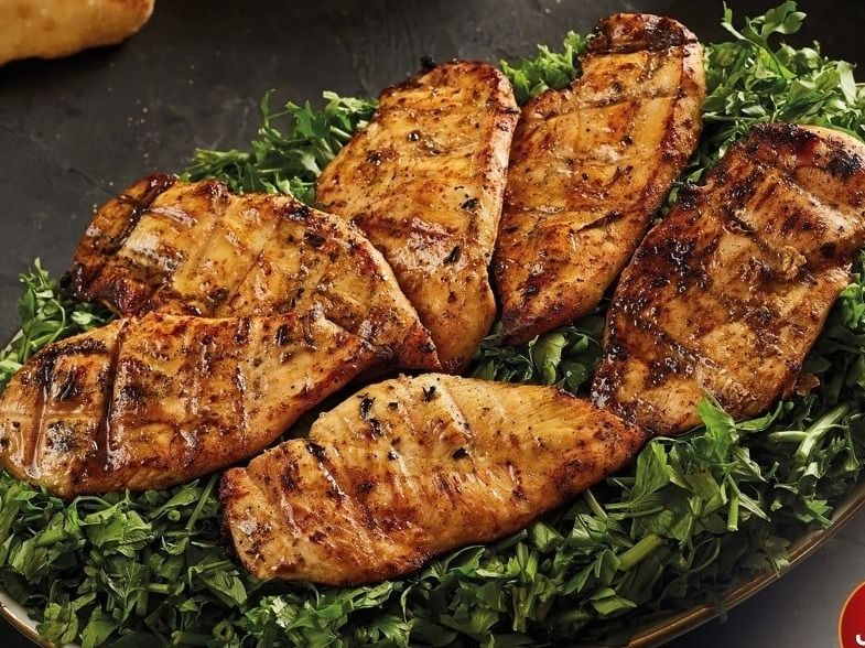Grilled chicken breasts