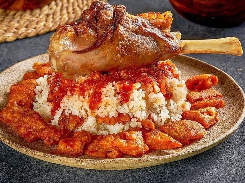Grilled Shank Served With Fatteh