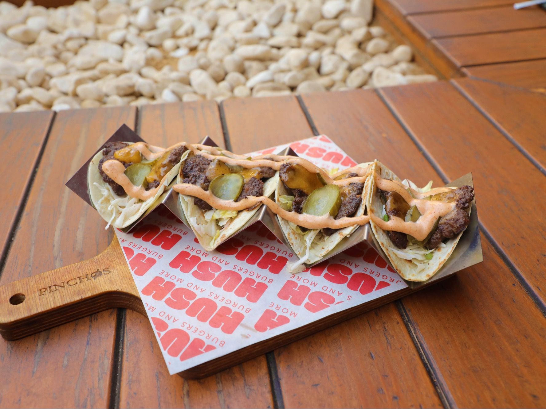 Smashed Burger Tacos
