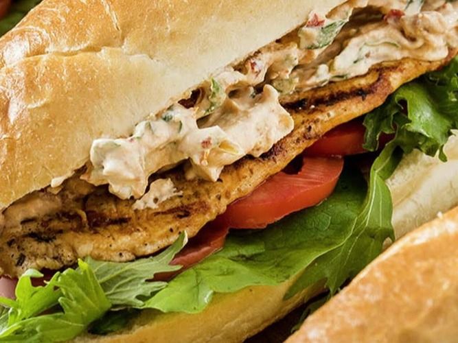 Grilled chicken sandwich
