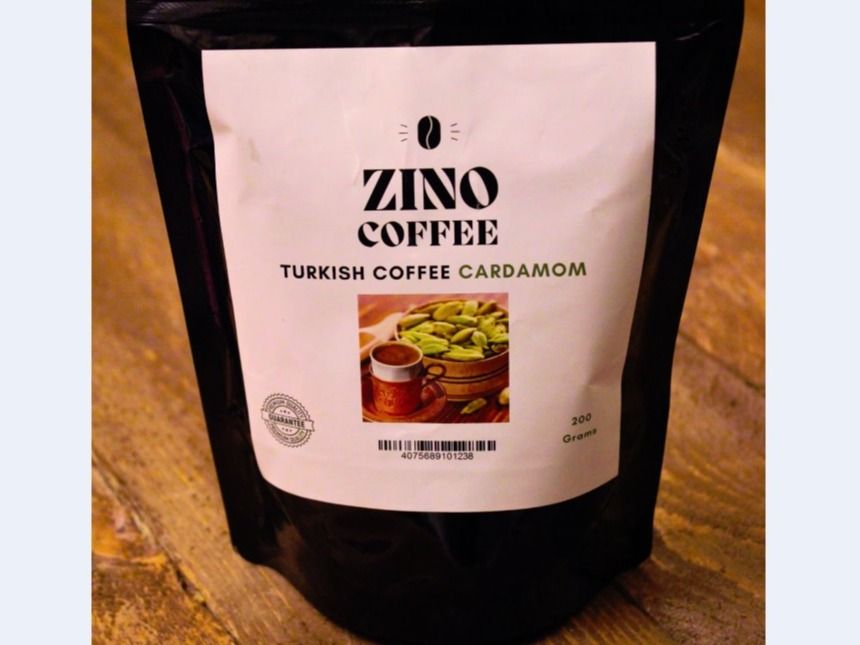 Zino Premium Turkish Coffee With Cardamom Medium Roast 200g