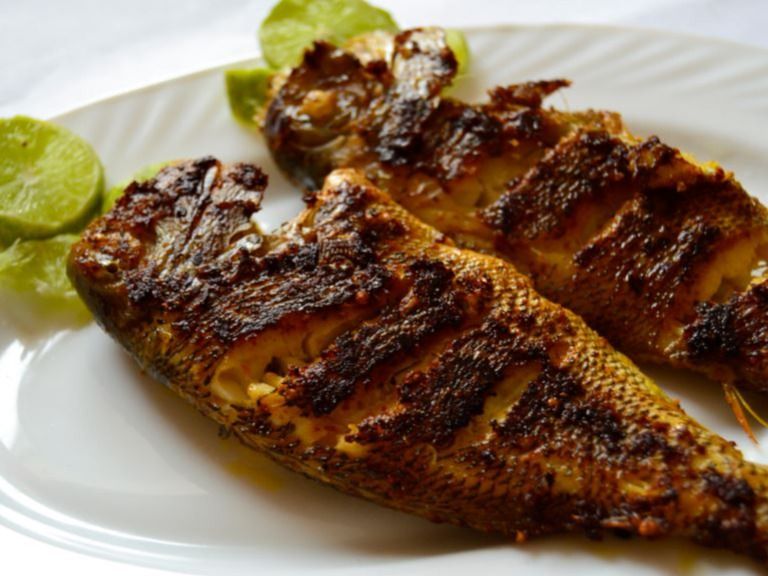 Grilled Qamraya Fish with Bran