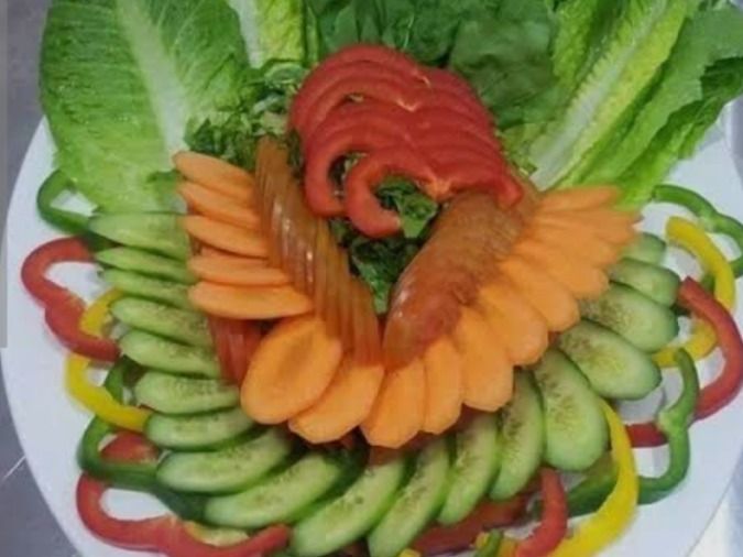 Large Special Sliced ​​salad Plate