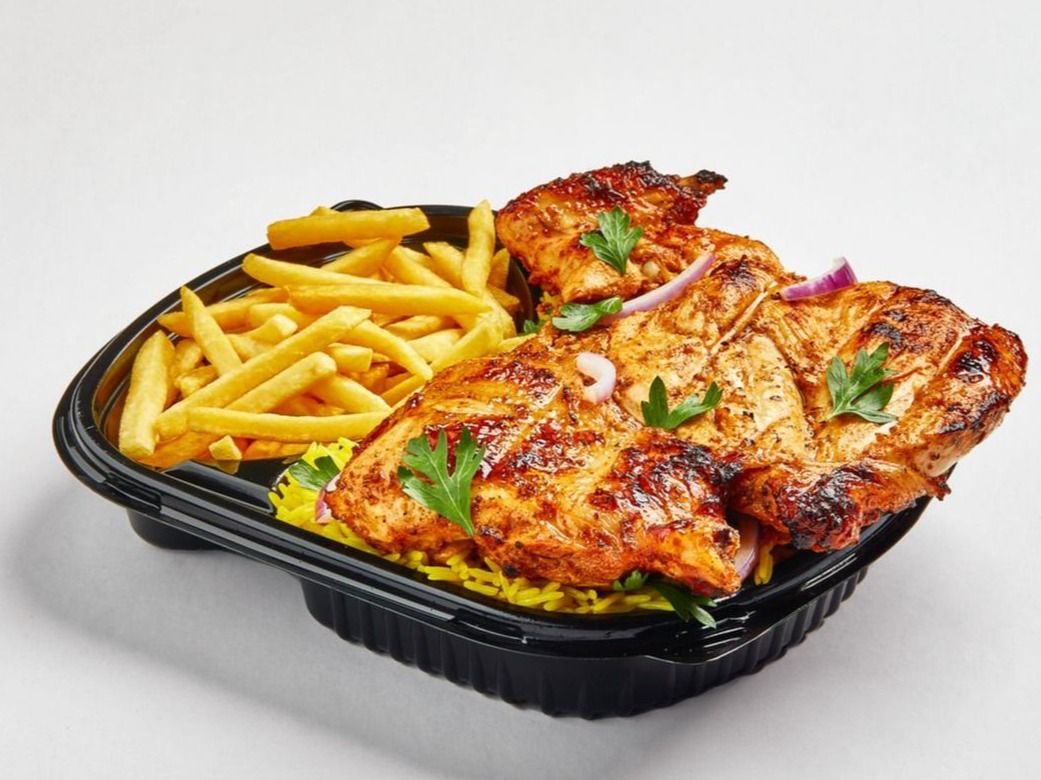 Half charcoal-grilled chicken