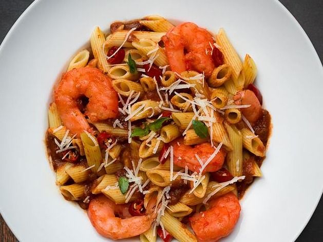Penne Shrimp Arrabbiata