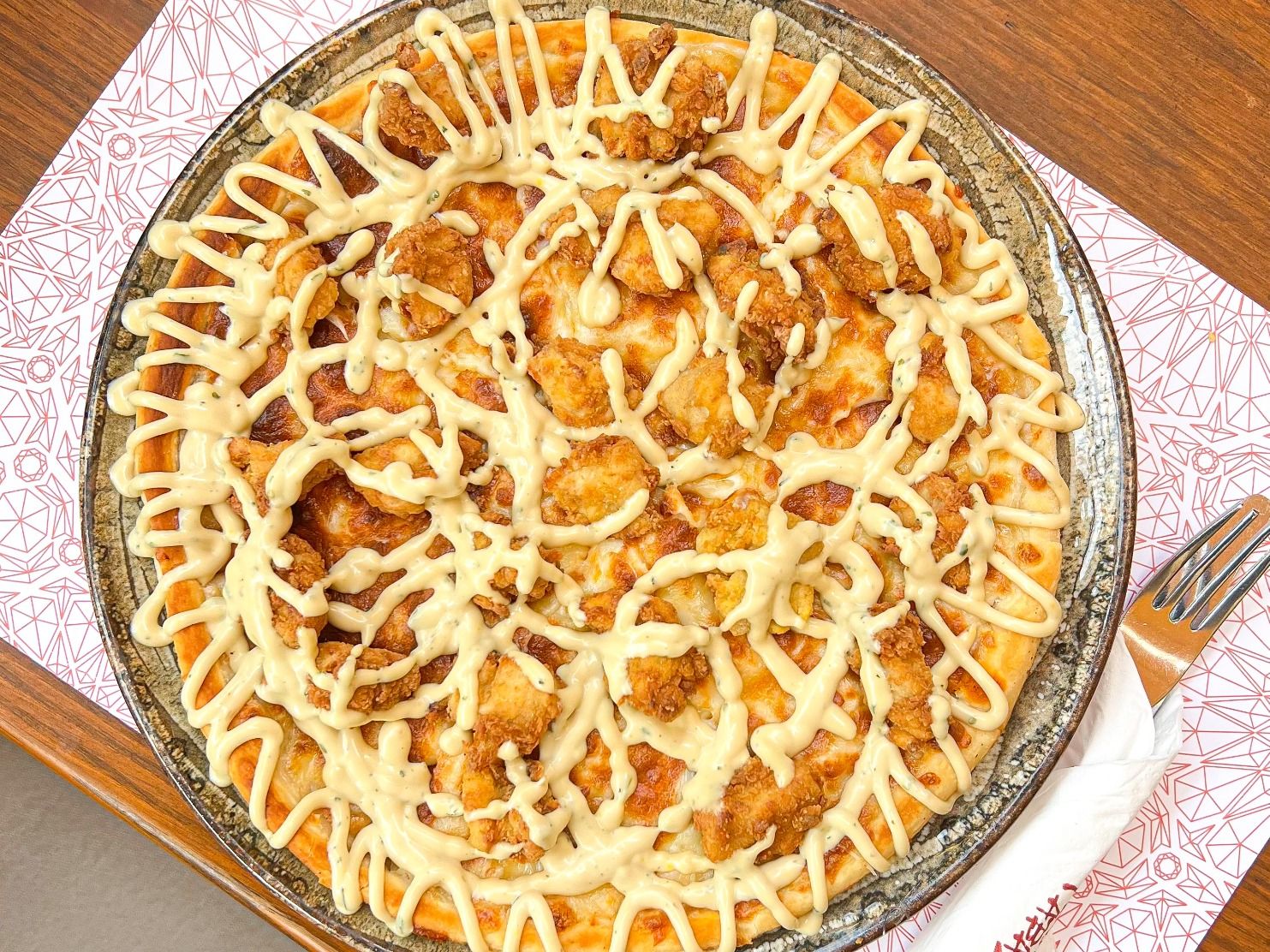 Crispy Ranch Chicken Pizza