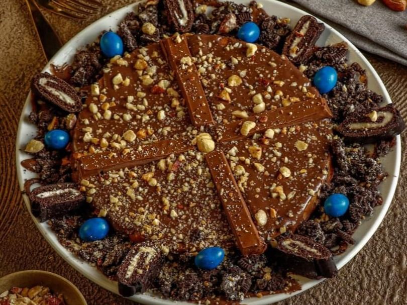 Waffle Covered With Nutella Hazelnut Chocolate