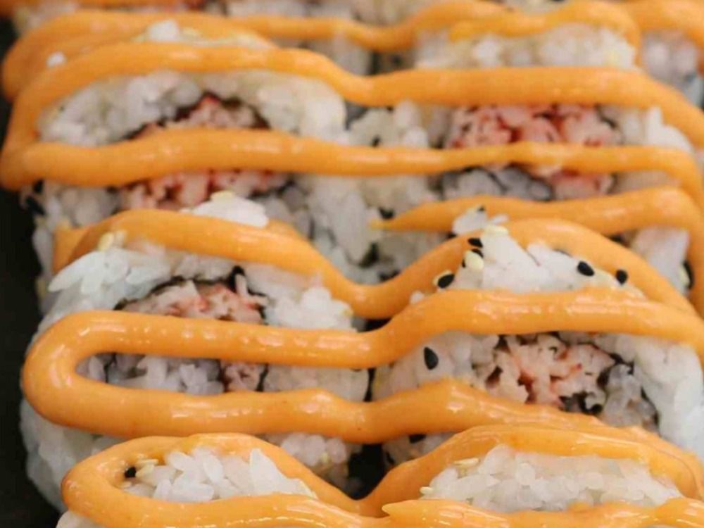 Crab with spicy mayonnaise