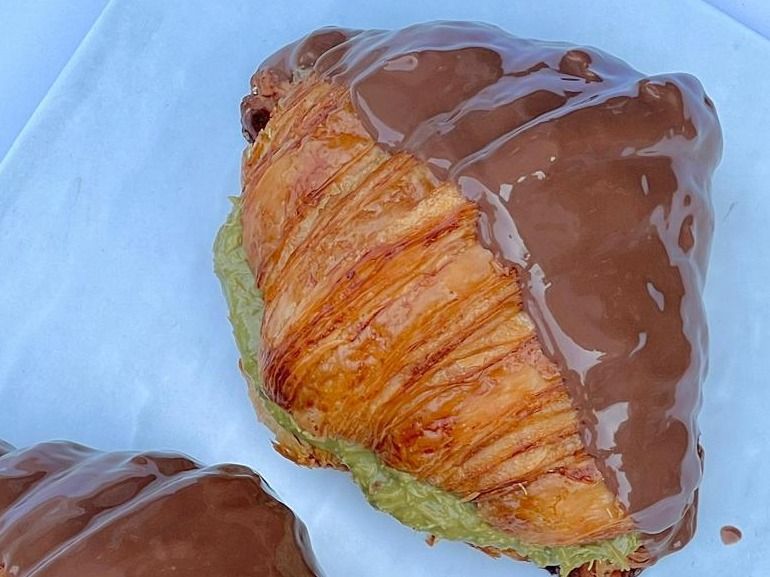 Pistachio Kunafa Croissant