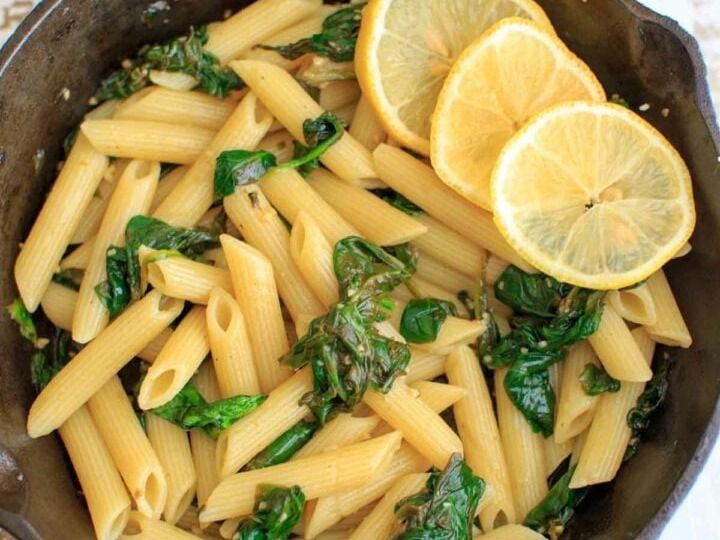 Spinach lemon Pasta