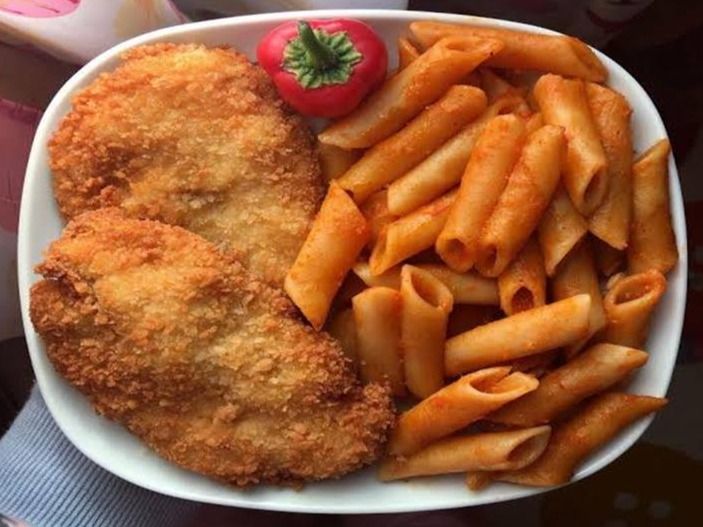 Chicken Pane Pasta