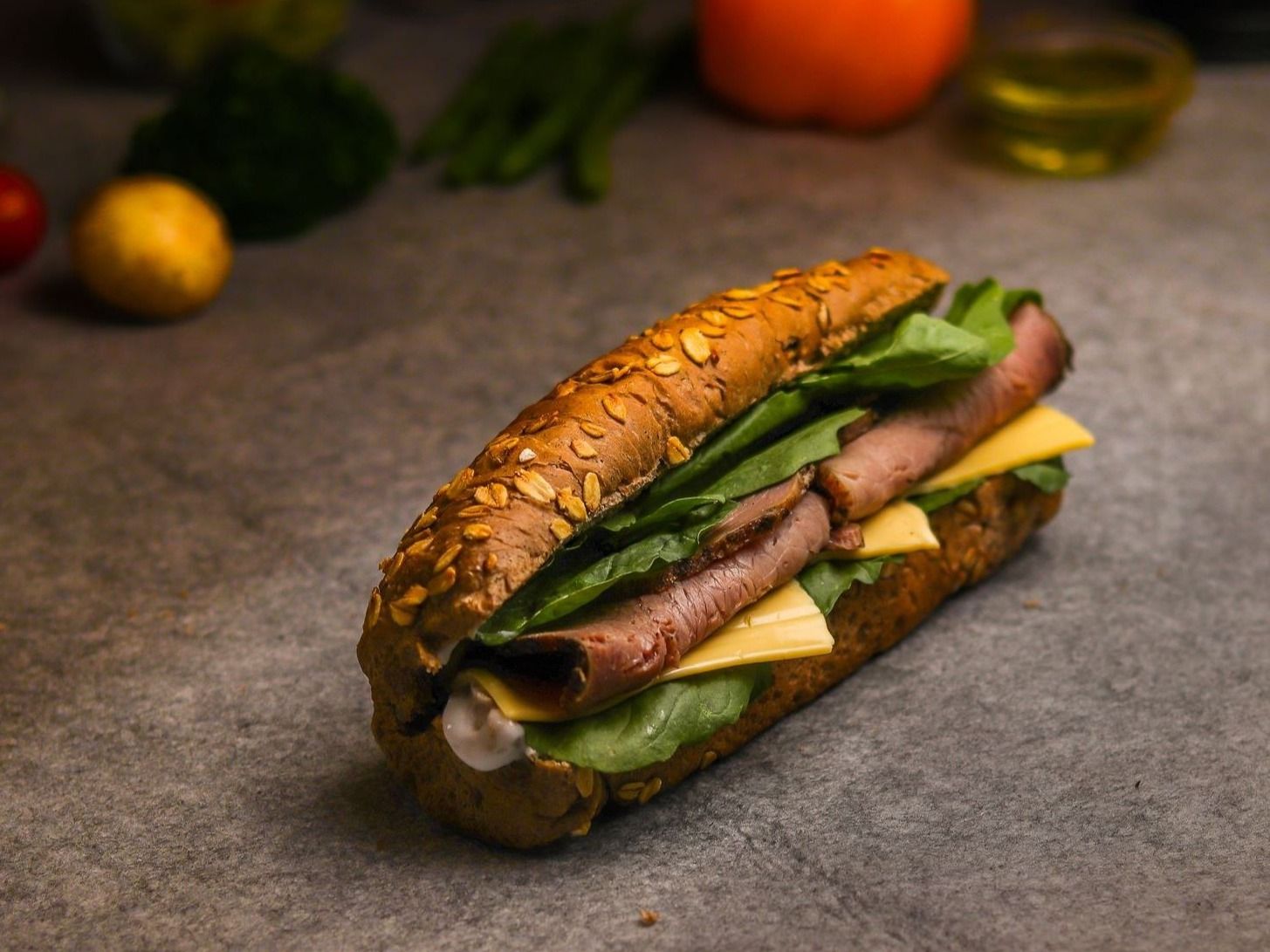 Cold Roast Beef Multi Seeds Vienna