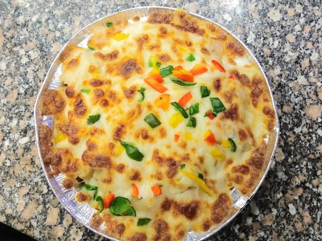 Seafood Pasta Red Sauce With Mozzarella Cheese