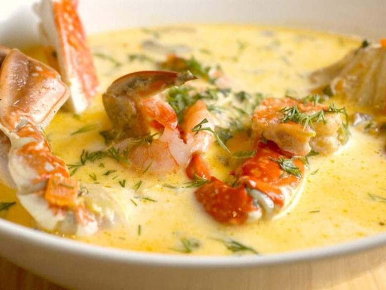 Creamy Shrimp Soup.