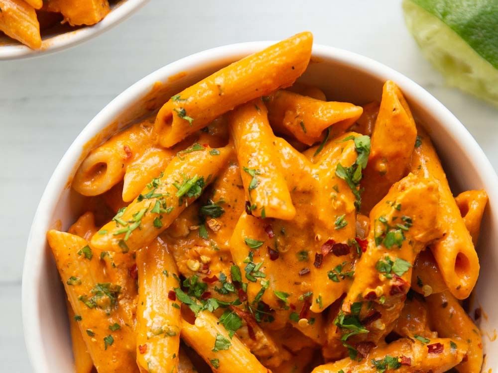 Peri Peri Pasta Vegetarian Or With Fresh Cream