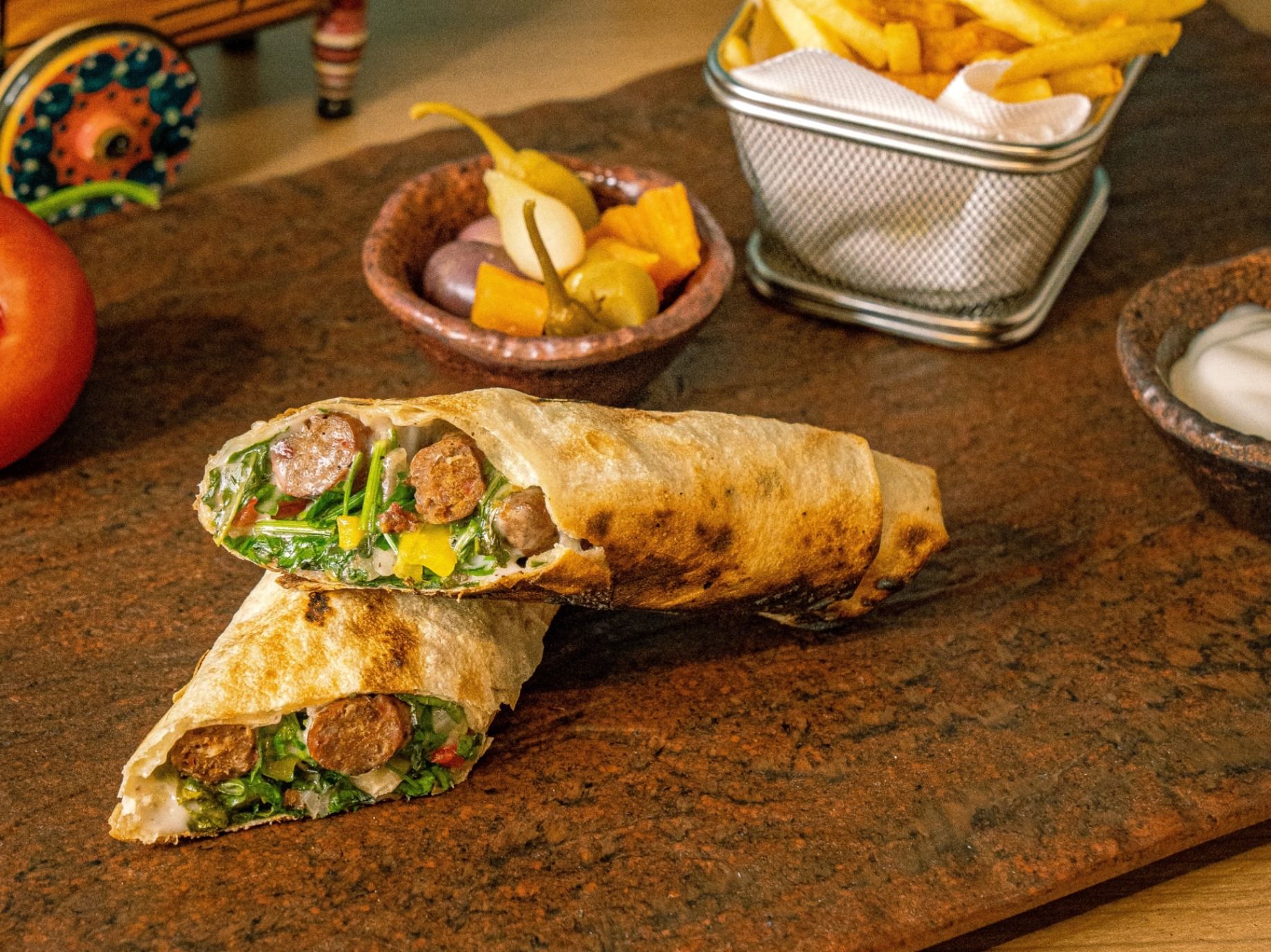 Oriental Sausage Sandwich