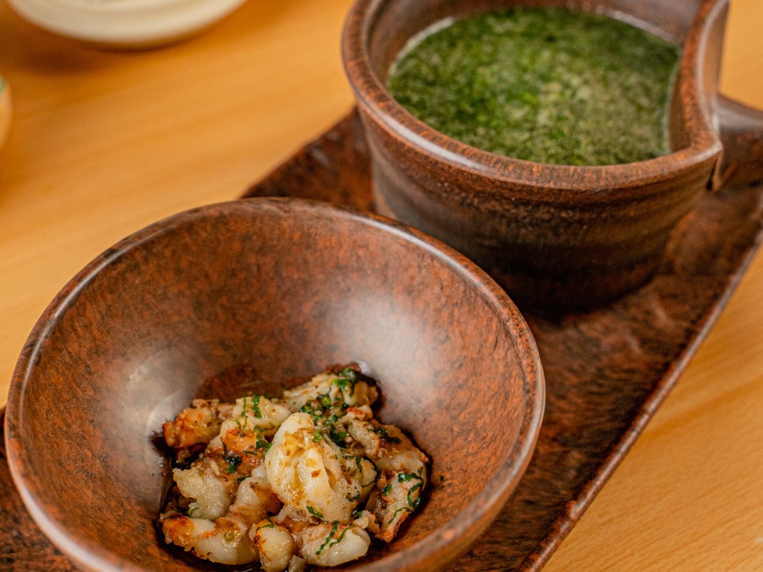 Molokhia with Shrimps