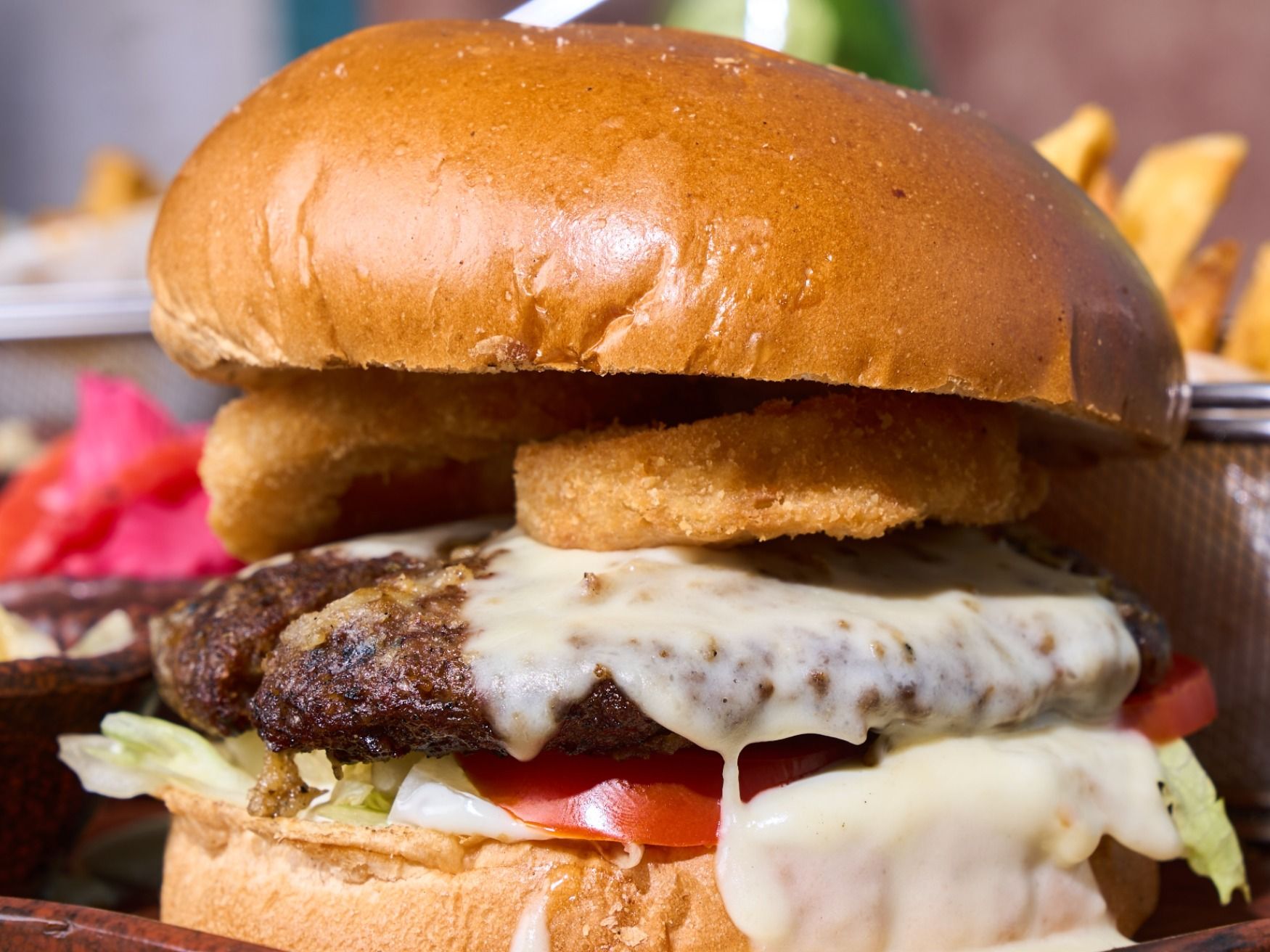Onion Cheese Beef Burger