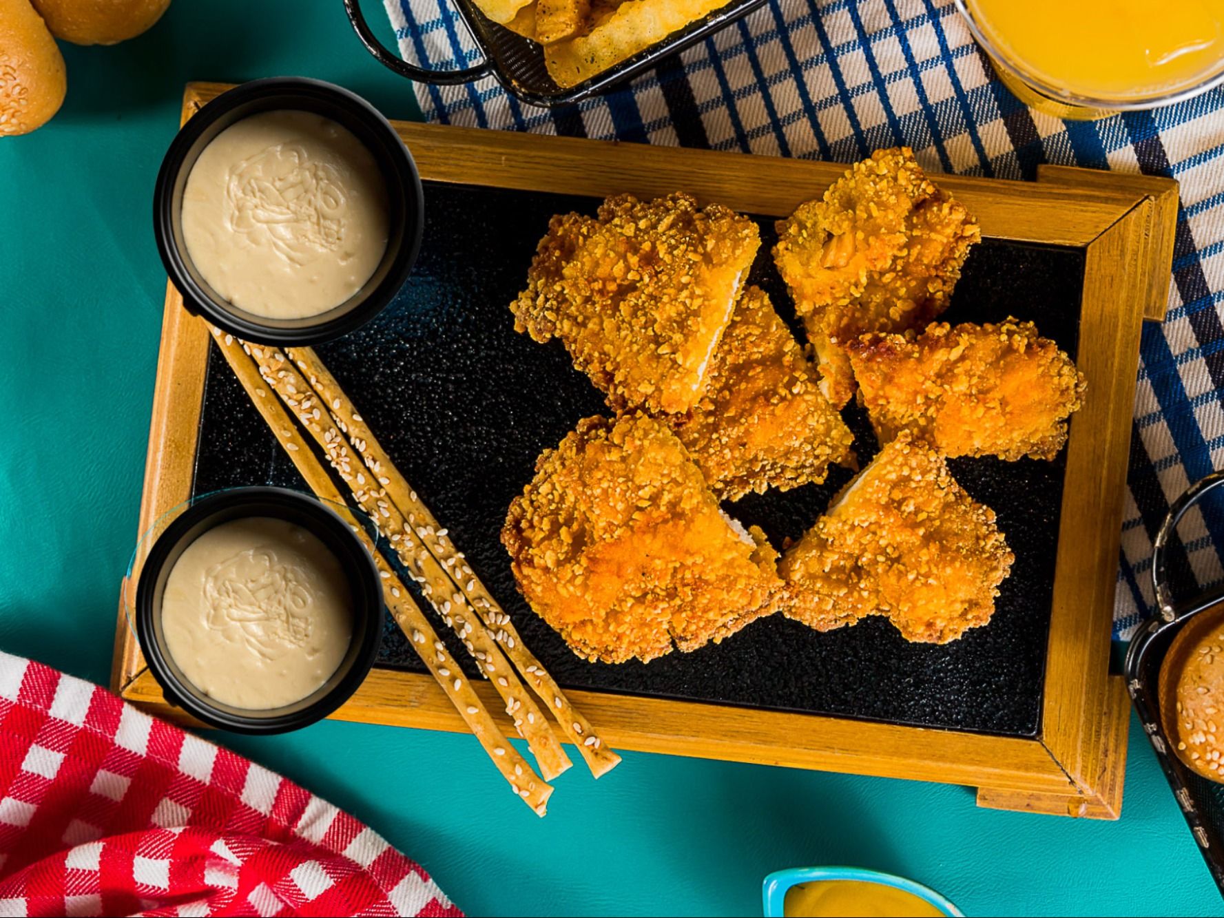 Crispy Chicken Fondue Kidz