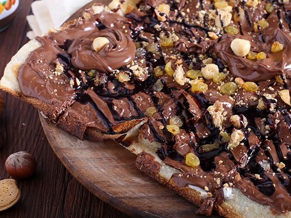 Nutella Choolate And Nuts And Hazelnut Pie