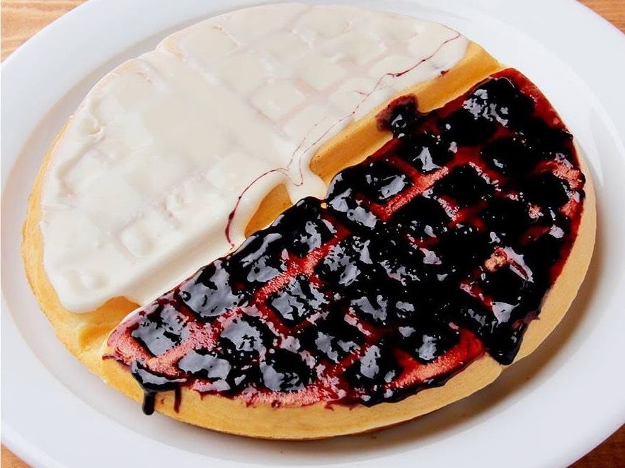White Berry Waffle