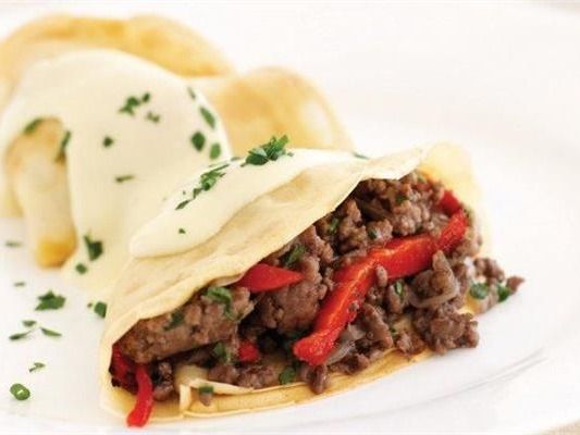 Meat Burger Crepe