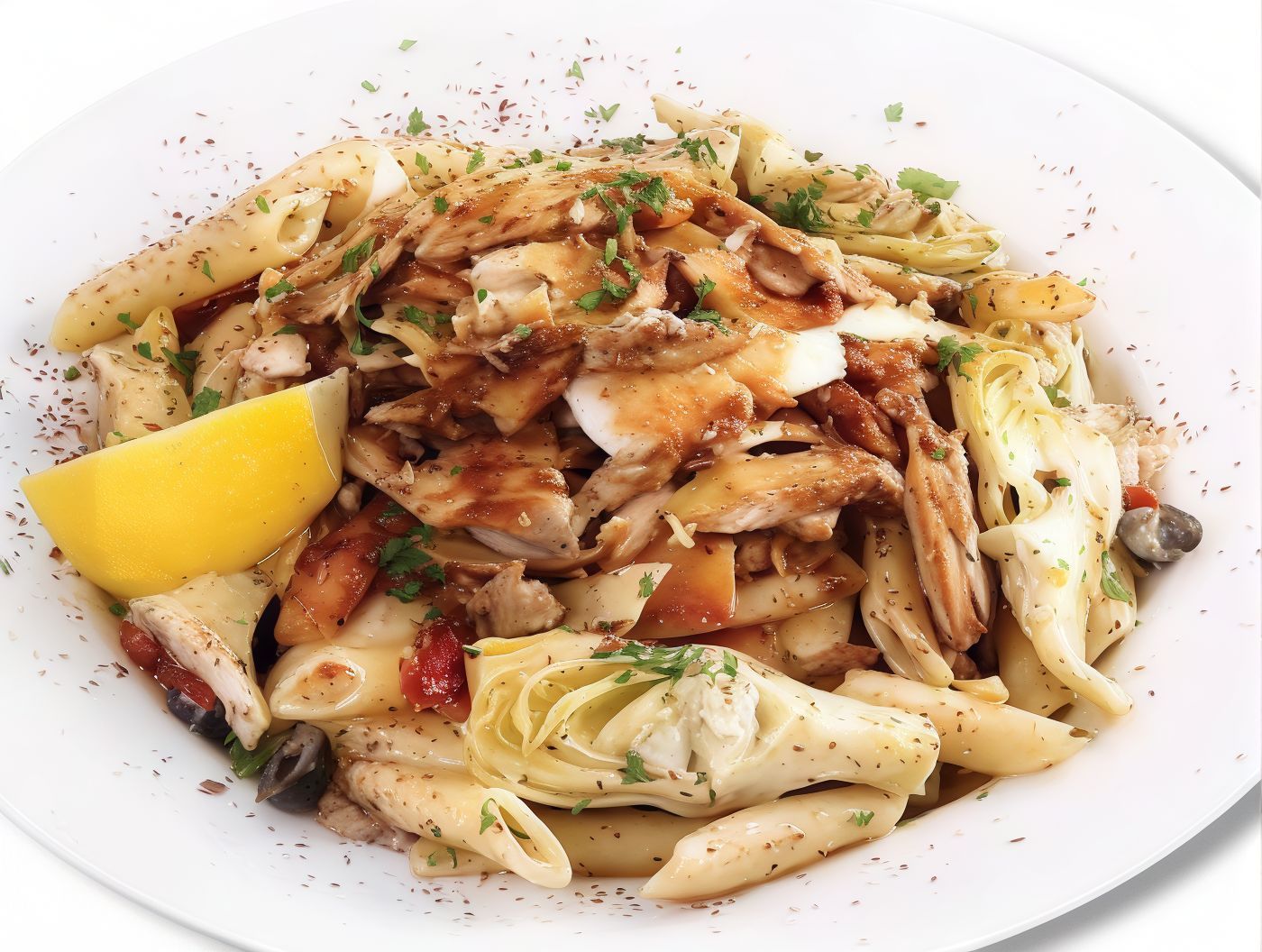 Chicken Or Meat Shawerma Pasta